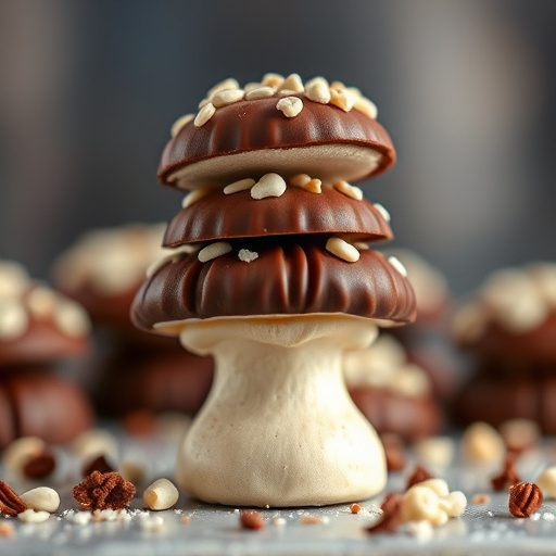 Stacked Magic Mushroom Chocolates Macro
