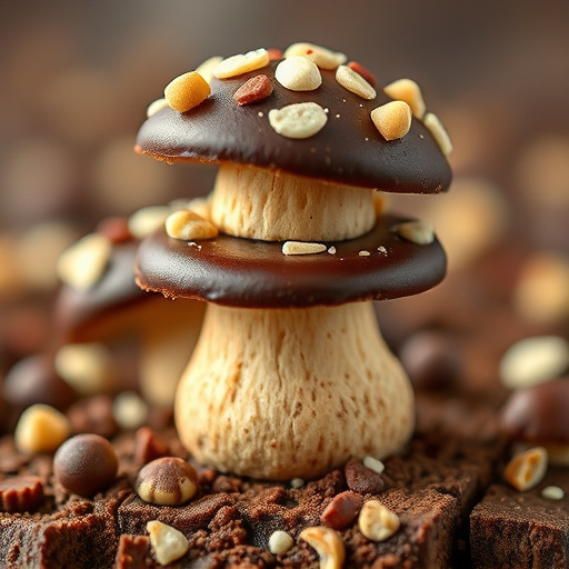Stacked Magic Mushroom Chocolates Macro