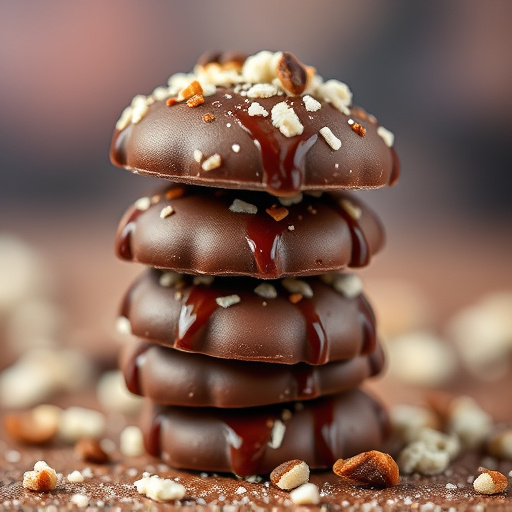 Stacked Magic Mushroom Chocolates Macro