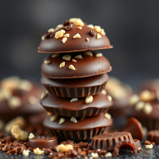 Stacked Magic Mushroom Chocolates Macro