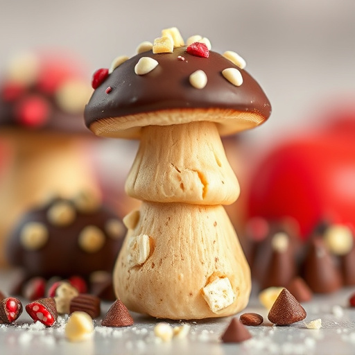 Stacked Magic Mushroom Chocolates Macro