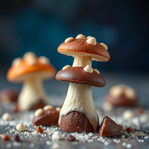 Stacked Magic Mushroom Chocolates Macro