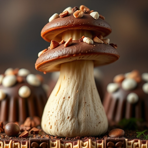 Stacked Magic Mushroom Chocolates Macro