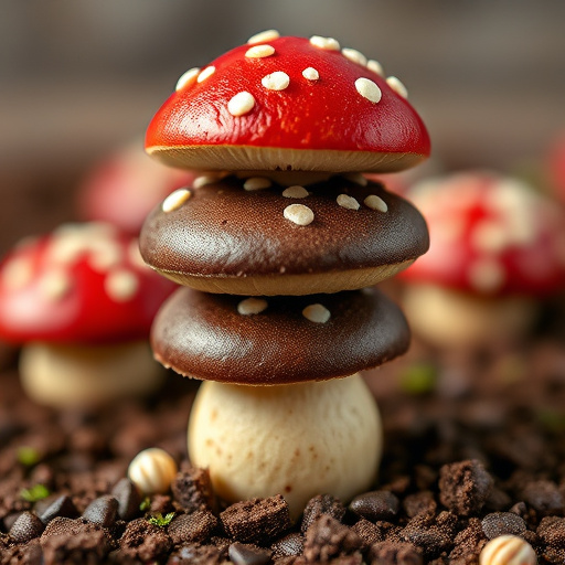 Stacked Magic Mushroom Chocolates Macro