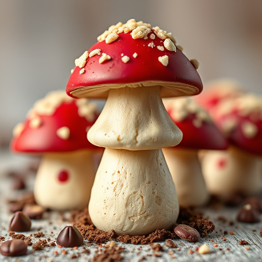 Stacked Magic Mushroom Chocolates Macro