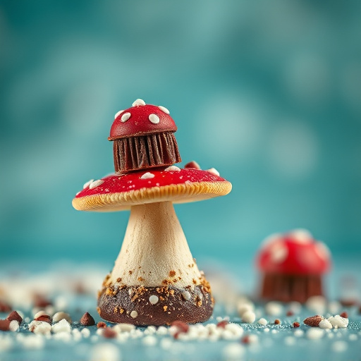 Stacked Magic Mushroom Chocolates Macro
