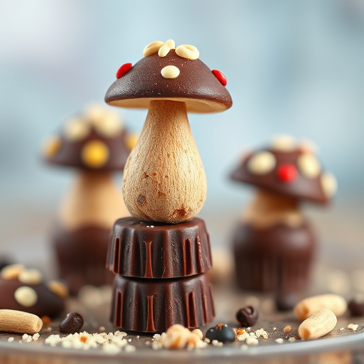 Stacked Magic Mushroom Chocolates Macro