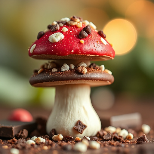 Stacked Magic Mushroom Chocolates Macro