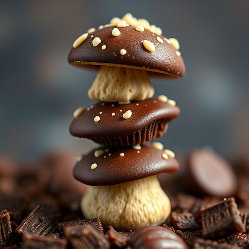 Stacked Magic Mushroom Chocolates Macro