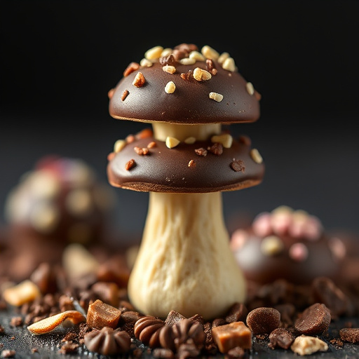 Stacked Magic Mushroom Chocolates Macro
