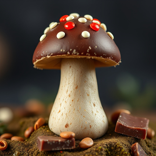 Stacked Magic Mushroom Chocolates Macro