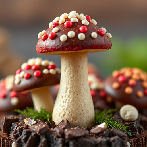 Stacked Magic Mushroom Chocolates Macro