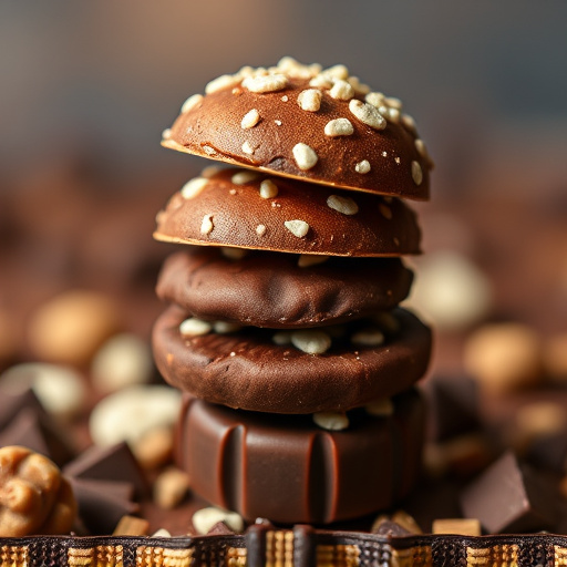Stacked Magic Mushroom Chocolates Macro