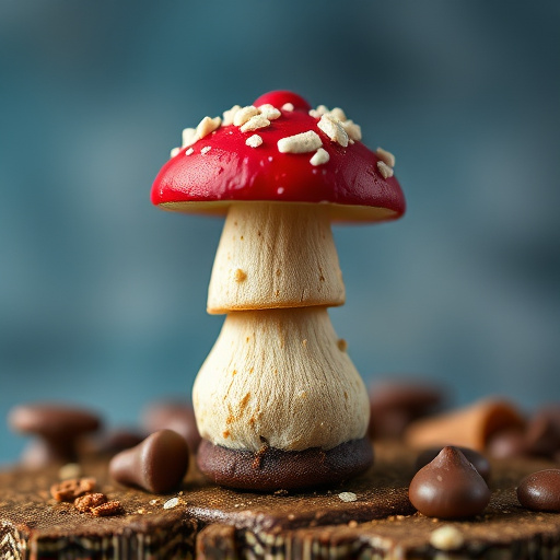 Stacked Magic Mushroom Chocolates Macro