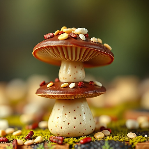 Stacked Magic Mushroom Chocolates Macro