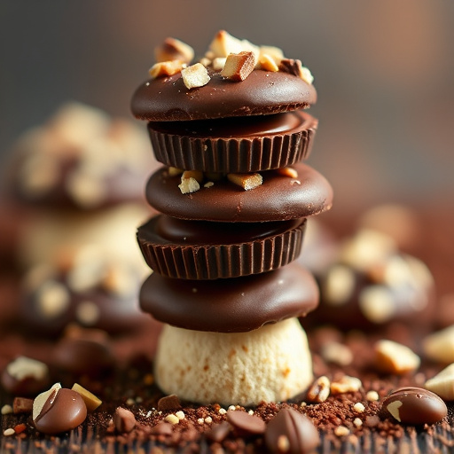 Stacked Magic Mushroom Chocolates Macro