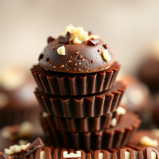 Stacked Magic Mushroom Chocolates Macro