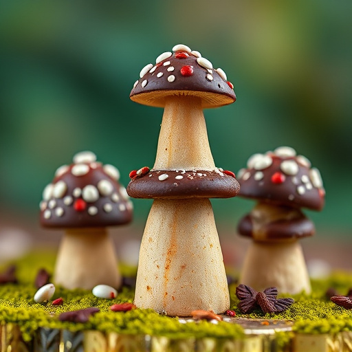 Stacked Magic Mushroom Chocolates Macro