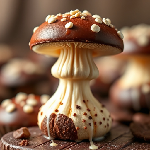 Stacked Magic Mushroom Chocolates Macro