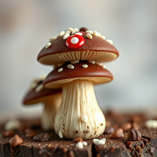 Stacked Magic Mushroom Chocolates Macro