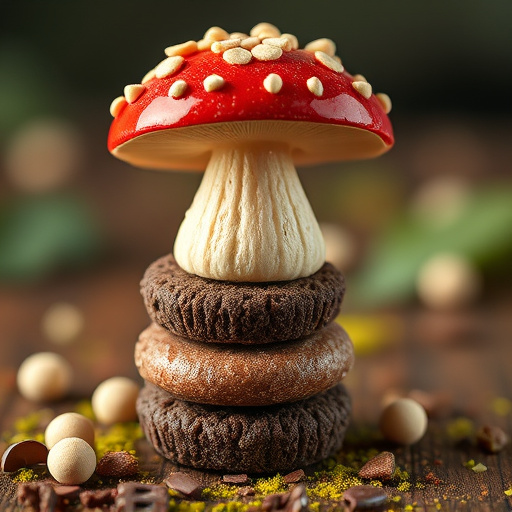 Stacked Magic Mushroom Chocolates Macro