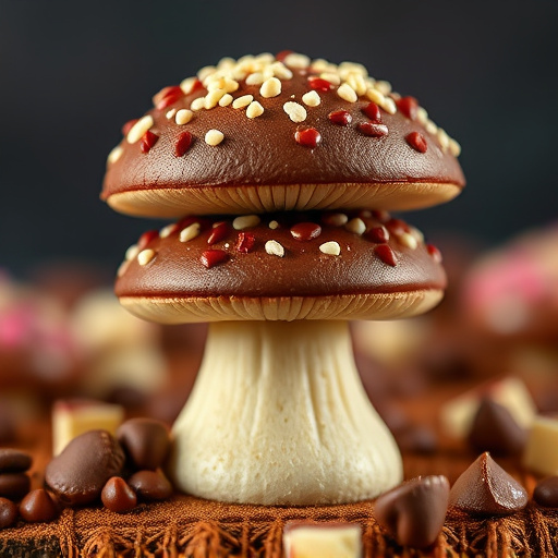 Stacked Magic Mushroom Chocolates Macro