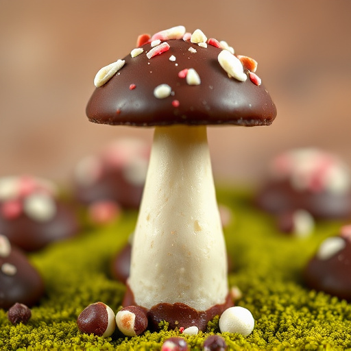 Stacked Magic Mushroom Chocolates Macro