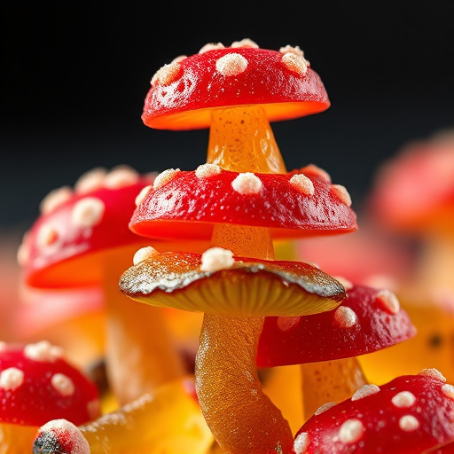Stacked Magic Mushroom Gummies Macro