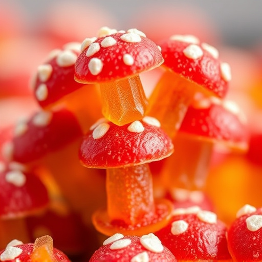 Stacked Magic Mushroom Gummies Macro