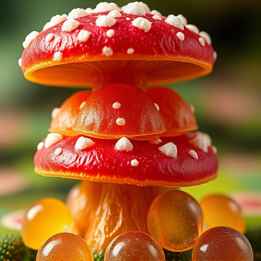 Stacked Magic Mushroom Gummies Macro