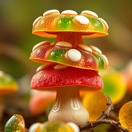 Stacked Magic Mushroom Gummies Macro