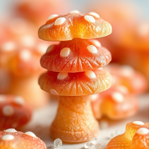 Stacked Magic Mushroom Gummies Macro