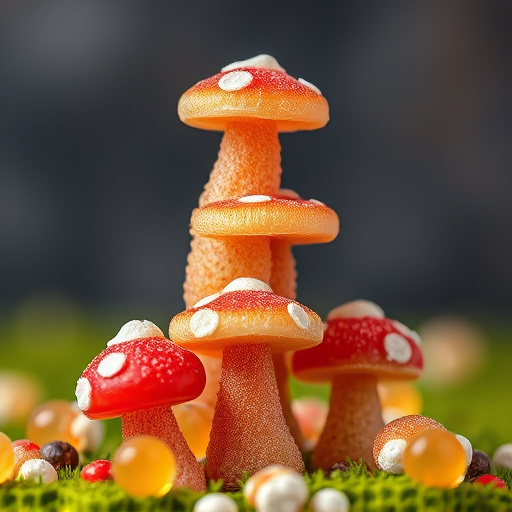 Stacked Magic Mushroom Gummies Macro