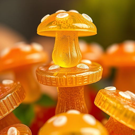 Stacked Magic Mushroom Gummies Macro