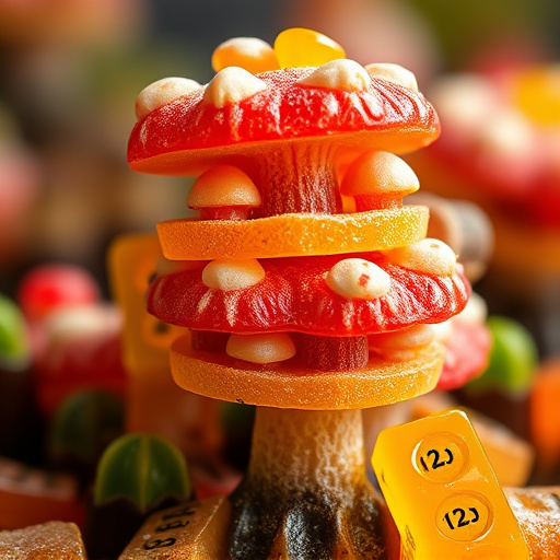 Stacked Magic Mushroom Gummies Macro