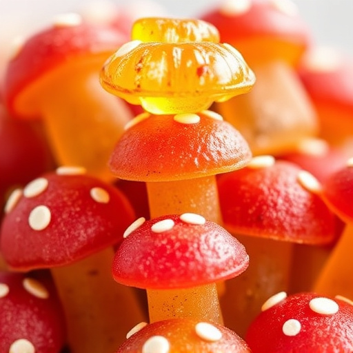 Stacked Magic Mushroom Gummies Macro