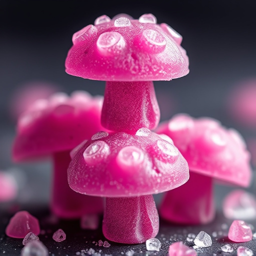 Stacked Magic Mushroom Gummies Macro