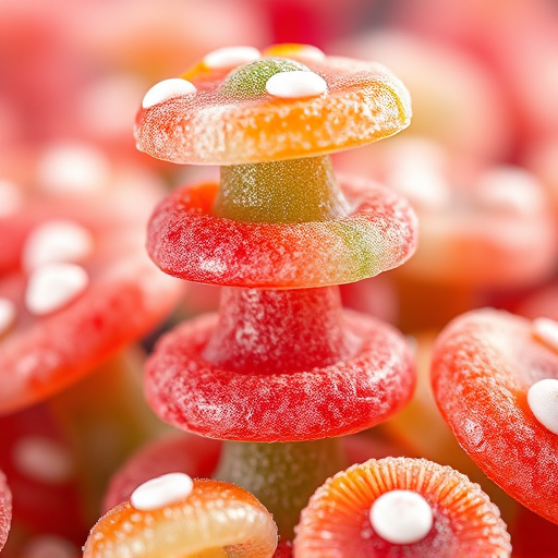 Stacked Magic Mushroom Gummies Macro