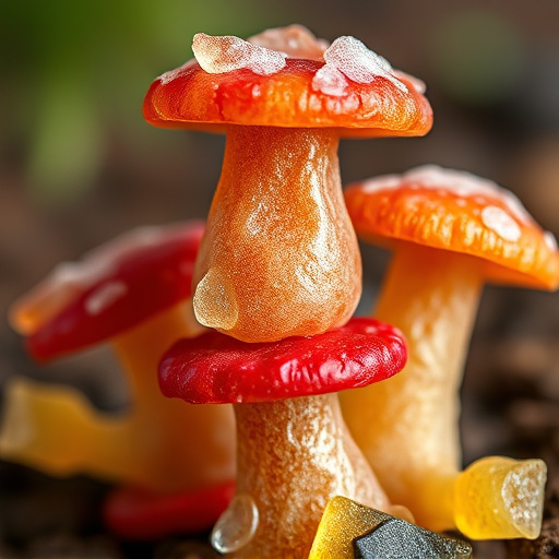 Stacked Magic Mushroom Gummies Macro