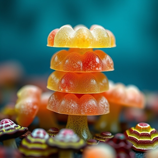 Stacked Magic Mushroom Gummies Macro