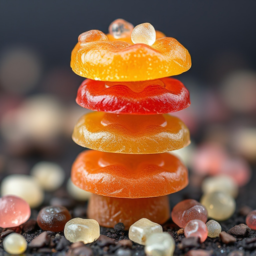 Stacked Magic Mushroom Gummies Macro