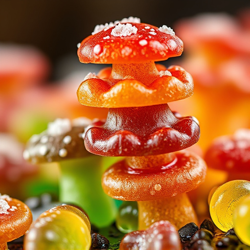 Stacked Magic Mushroom Gummies Macro