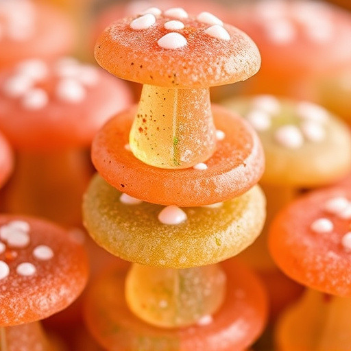 Stacked Magic Mushroom Gummies Macro