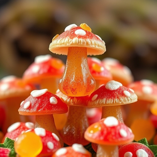 Stacked Magic Mushroom Gummies Macro