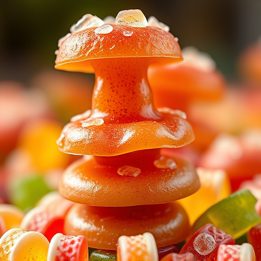 Stacked Magic Mushroom Gummies Macro