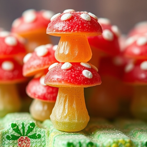 Stacked Magic Mushroom Gummies Macro