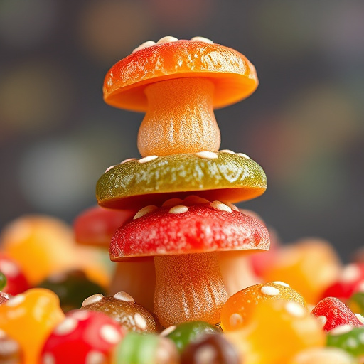 Stacked Magic Mushroom Gummies Macro