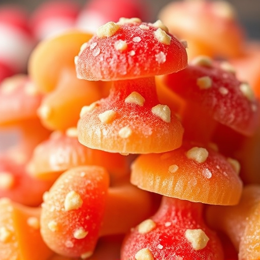 Stacked Magic Mushroom Gummies Macro
