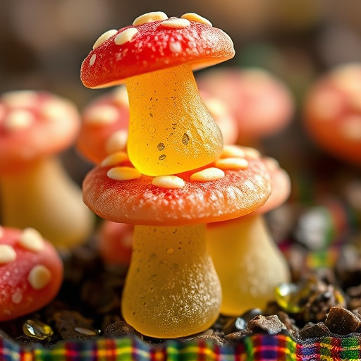 Stacked Magic Mushroom Gummies Macro