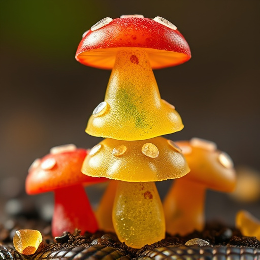 Stacked Magic Mushroom Gummies Macro